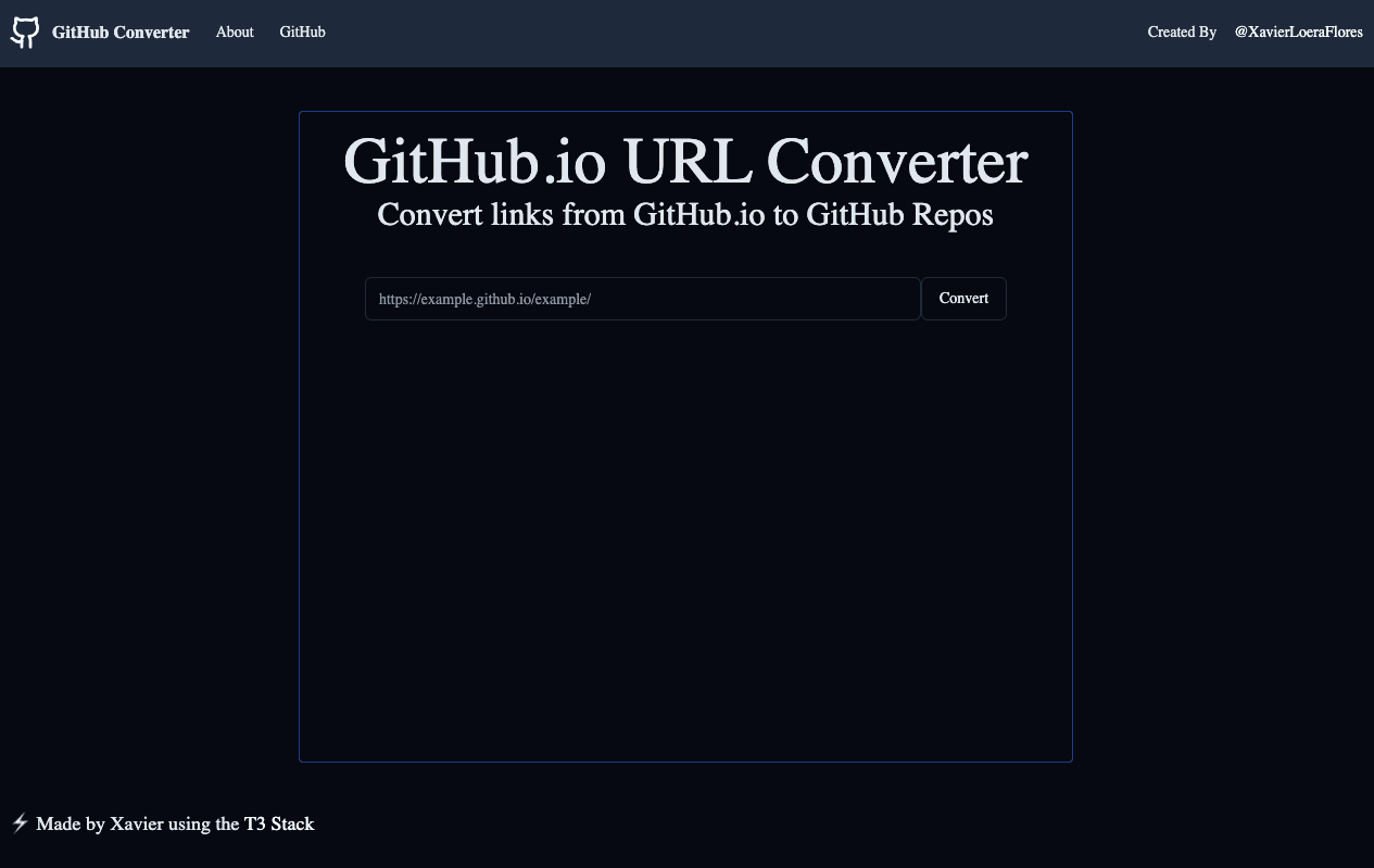 Github URL Converter